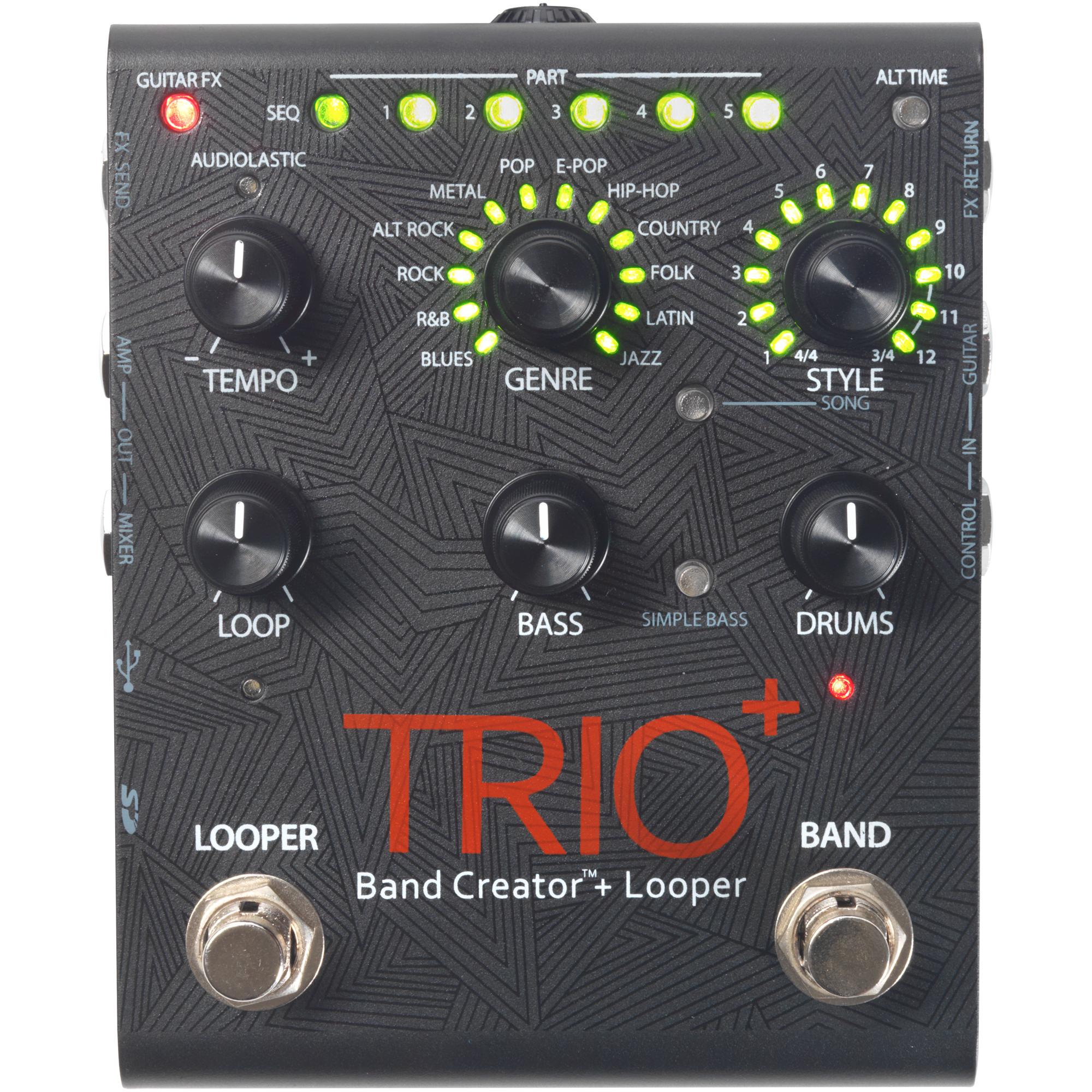 Digitech Pedale effetto, Trio+, Band Creator con Looper, Pedale effetto