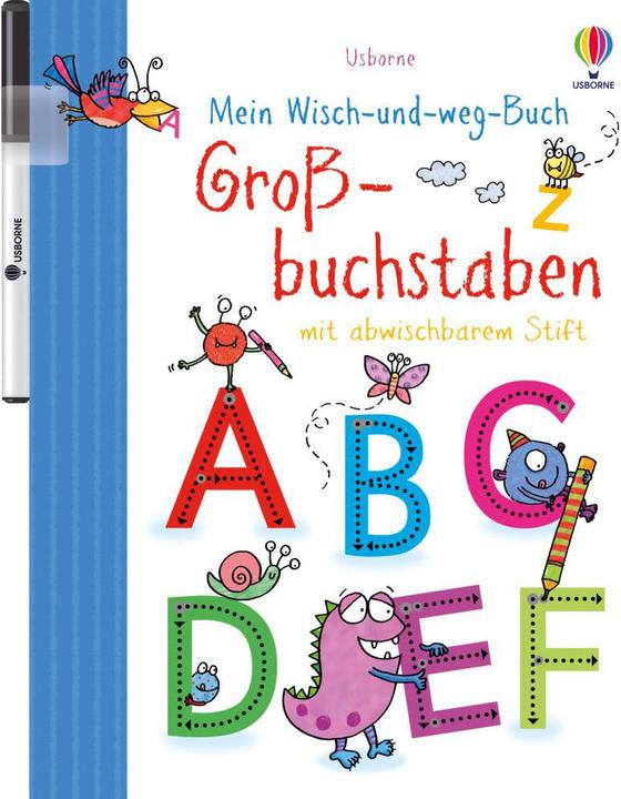 Actual product image Mein Wisch-und-weg-Buch: Grossbuchstaben (German, Jessica Greenwell., 2016)