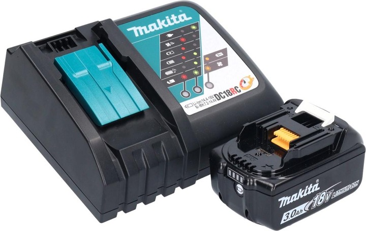 Produktbild Makita DGA 513 RF1 Akku Winkelschleifer 18 V 125 mm Brushless + 1x Akku 3,0 Ah + Ladegerät (125 mm)