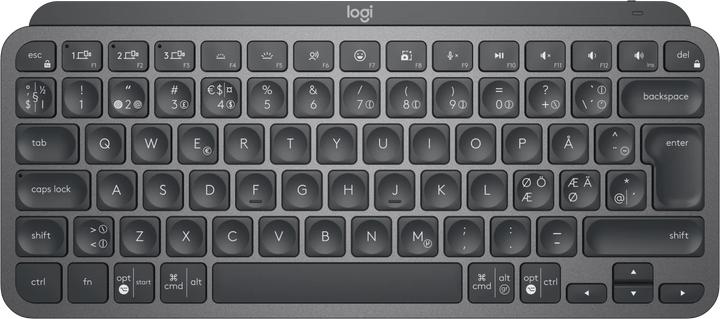 Produktbild Logitech Mx Keys Mini For Business Tastatur RF Wireless + Bluetooth QWERTY Nordisch Graphit (Englisch International, Kabellos)
