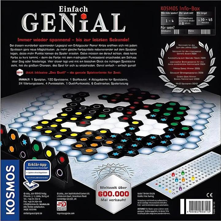 Actual product image Kosmos Einfach Genial (German, 1 - 4 Players)