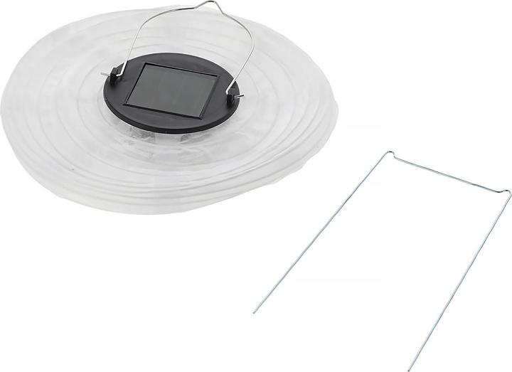 Image du produit Cepewa Lanterne solaire LED Lampion, blanche avec capteur de lumière (1 x)