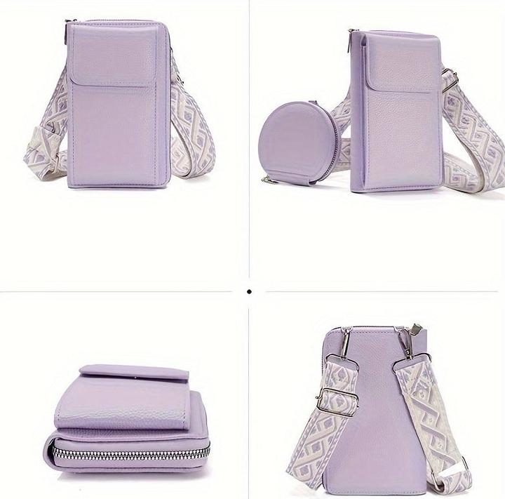 Actual product image Only-Bags.Store 2-in-1 crossbody shoulder bag with coin pocket, trendy mobile phone bag in casual style, simple