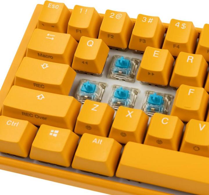 Actual product image Ducky One 3 Yellow SF Gaming Keyboard, RGB LED - MX-Blue (US) (USA, Cable)