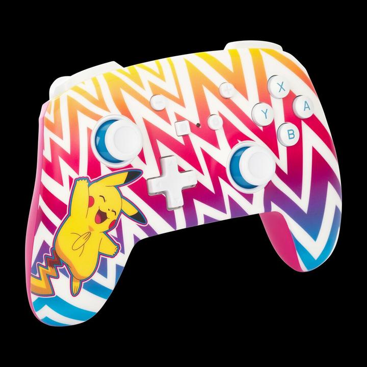 Actual product image PowerA Enhanced Wireless Controller Vibrant Pikachu (Switch, Switch Lite, Switch OLED)