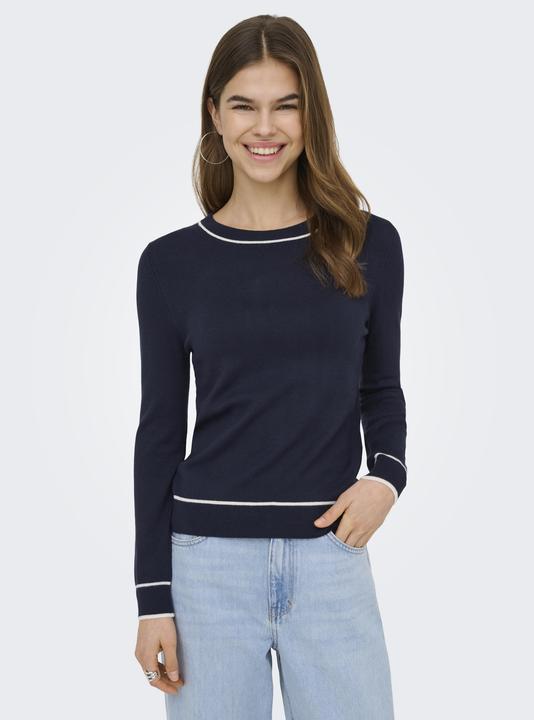 Produktbild Only Onlandrea Ls Contr O-Neck Knt Noos (M)