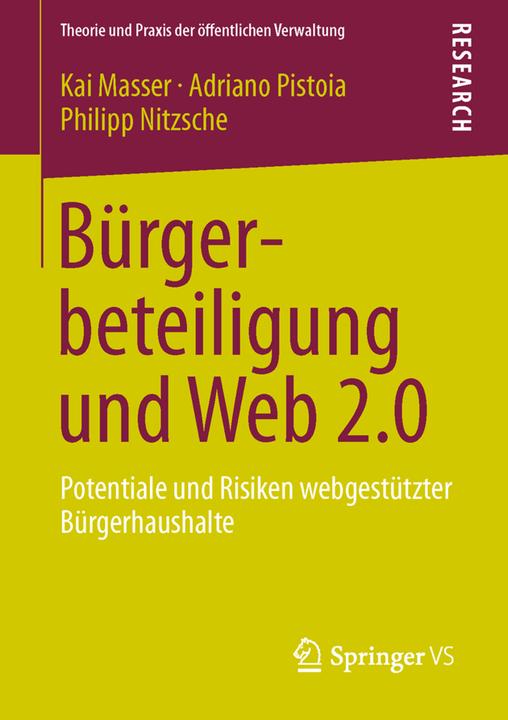 Produktbild Bürgerbeteiligung und Web 2.0 (Deutsch, Adriano Pistoia, Kai Masser, Philipp Nitzsche, 2013)
