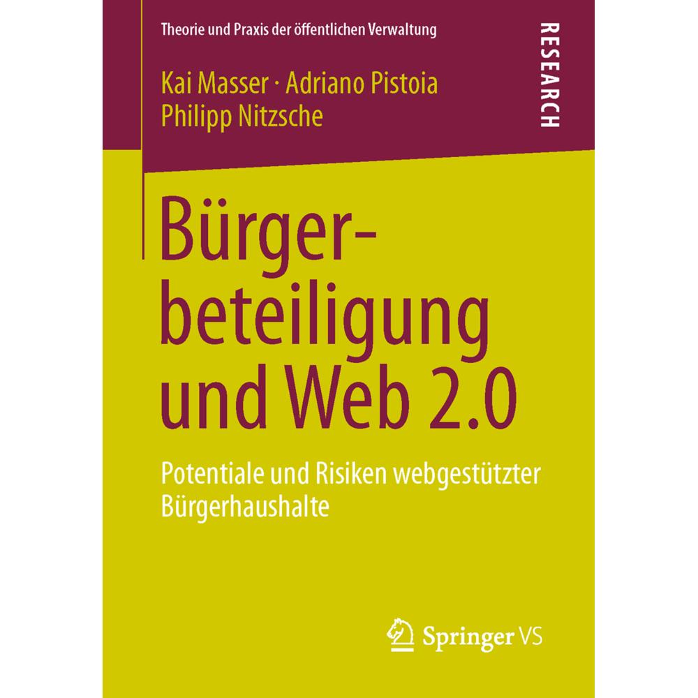 Bürgerbeteiligung und Web 2.0, Fachbücher von Kai Masser, Adriano Pistoia, Philipp Nitzsche