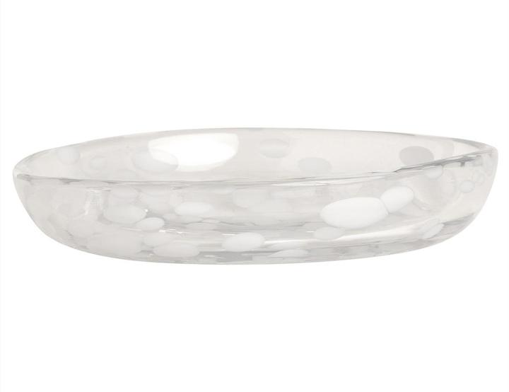 Actual product image Oyoy Breakfast & Dessert Plate Jali 1 piece,Transparent/White (1 x, 15.60 cm)