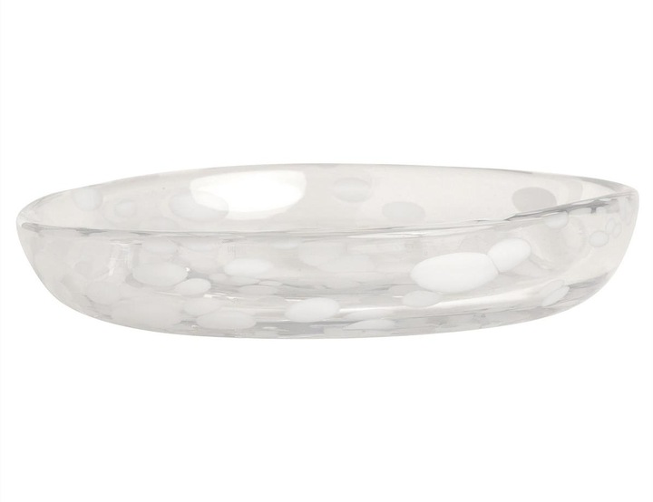 Productafbeelding Oyoy Ontbijt & Dessert Bord Jali 1 stuk,Transparant/Wit (1 x, 15.60 cm)