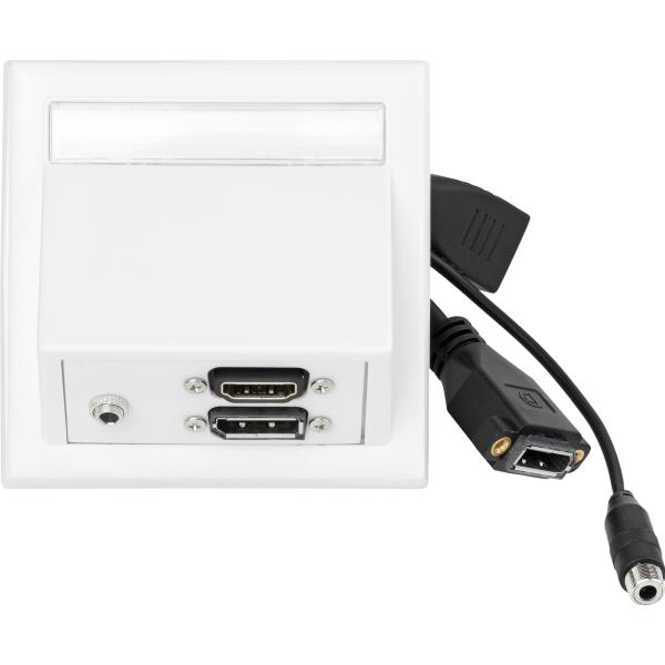 Thumbnail - Vivolink Wall box HDMI, DisplayPort, TV Wandhalterung, Weiss