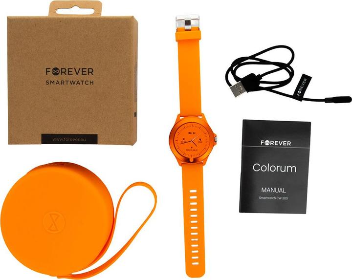 Actual product image Forever Smartwatch Colorum CW-300 xOrange