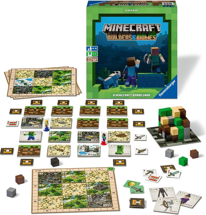 Produktbild Ravensburger board game Minecraft Builders & Biomes (LT, LV, EE), 27088 (Lettisch, Litauisch, Estnisch)