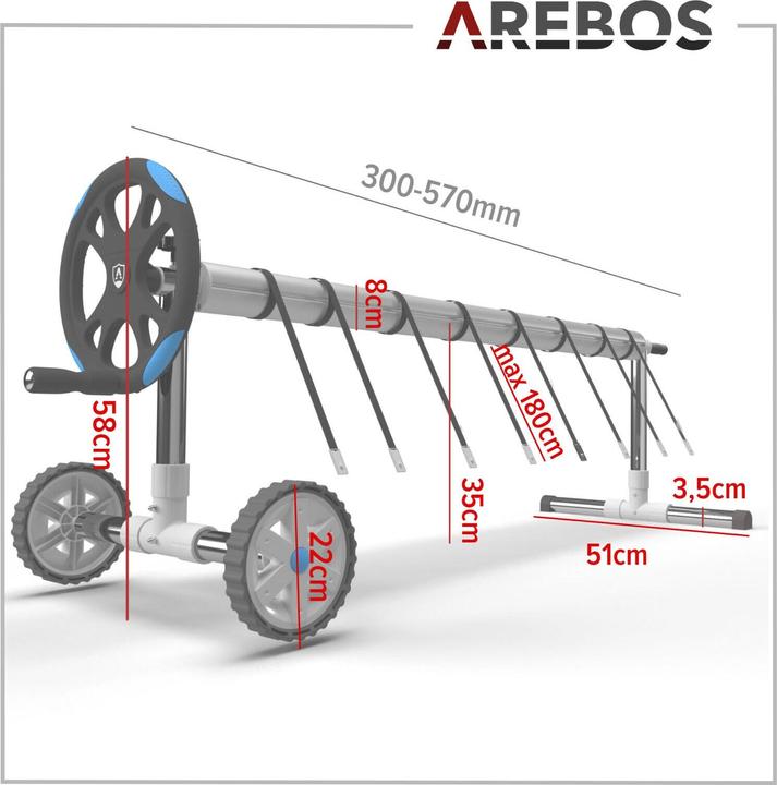 Produktbild Arebos Pool Aufroller