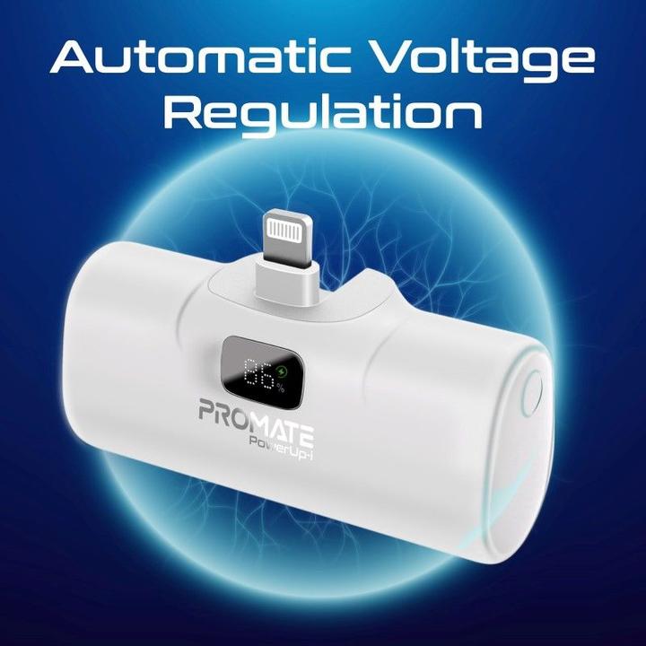 Produktbild ProMate PowerUp-i 5000mAh Mini Powerbank White (5000 mAh, 18.50 Wh)