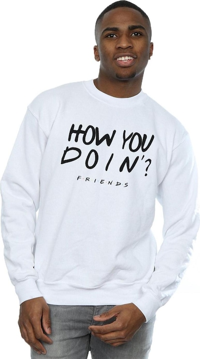 Immagine prodotto Friends How You Doin? Boyfriend Fit Felpa Uomo (3XL)