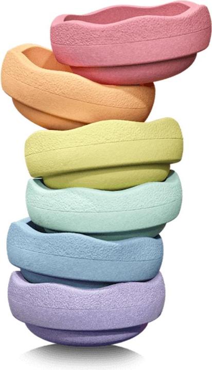 Produktbild Stapelstein tiSsi® Balance Board Set inkl. 6er Set Rainbow Pastel