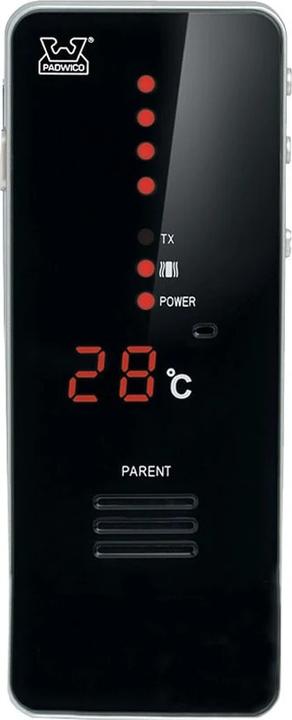 Produktbild Padwico Itkuh??lytin 850, musta (Babyphone Audio, 500 m)