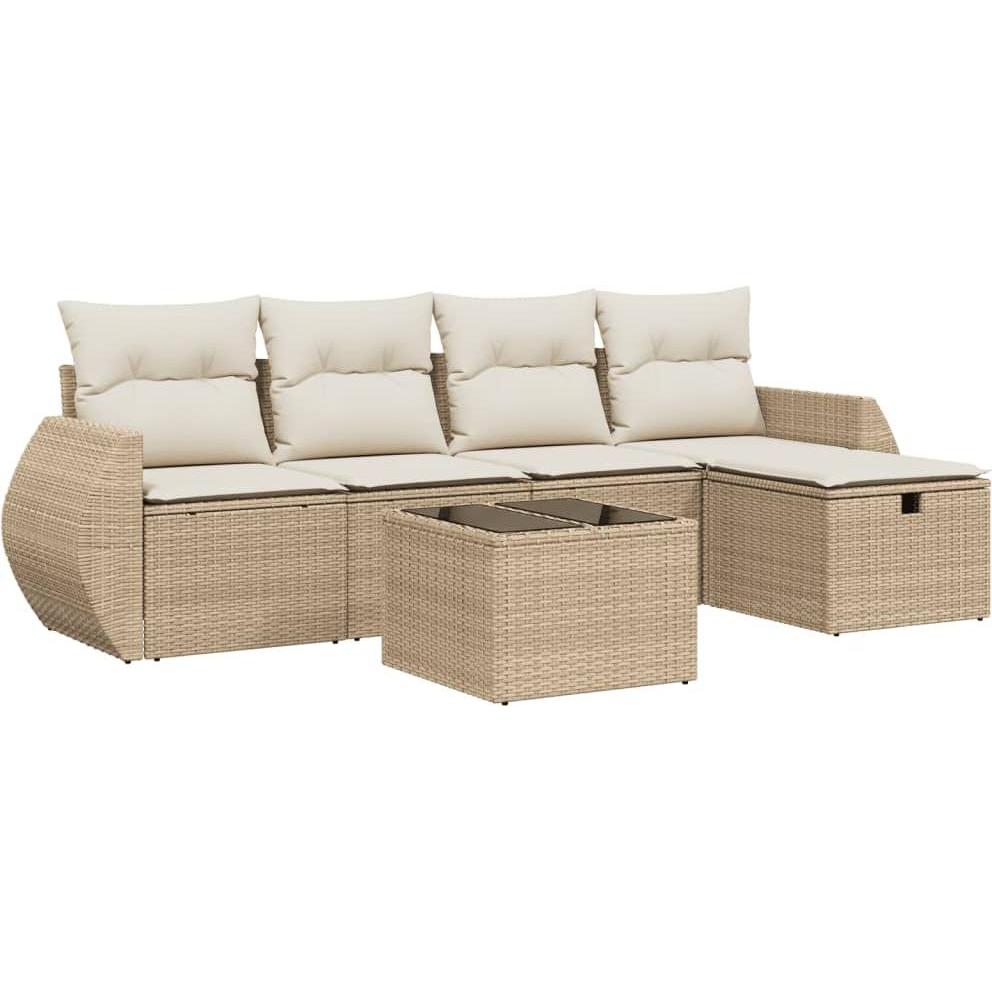 VidaXL, Gartenlounge, 10-tlg. Garten-Lounge-Set mit Kissen
