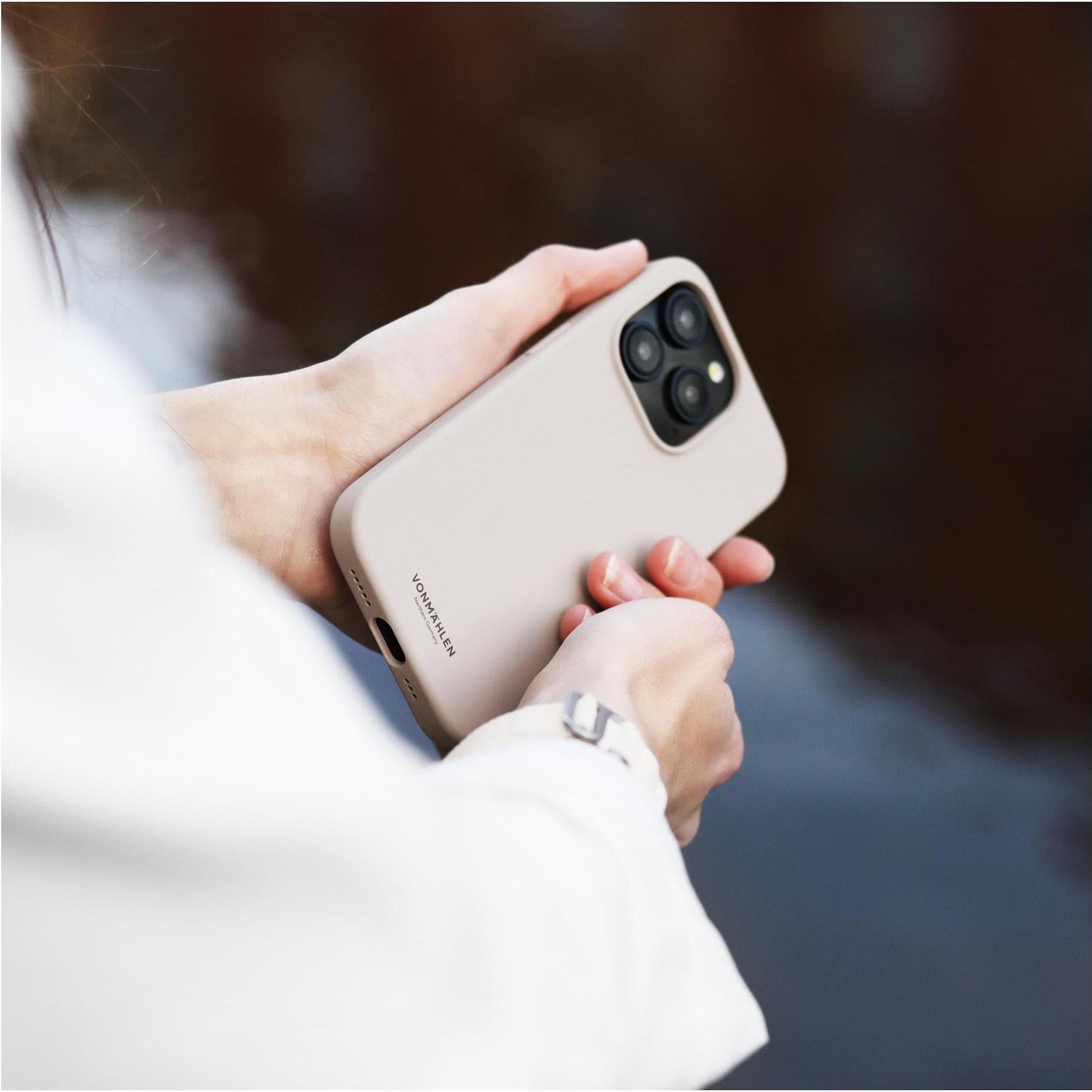 Thumbnail - Vonmählen Eco Silicone Case for iPhone 15 Plus - Cream (Apple iPhone 15 Plus), Smartphone Hülle, Beige