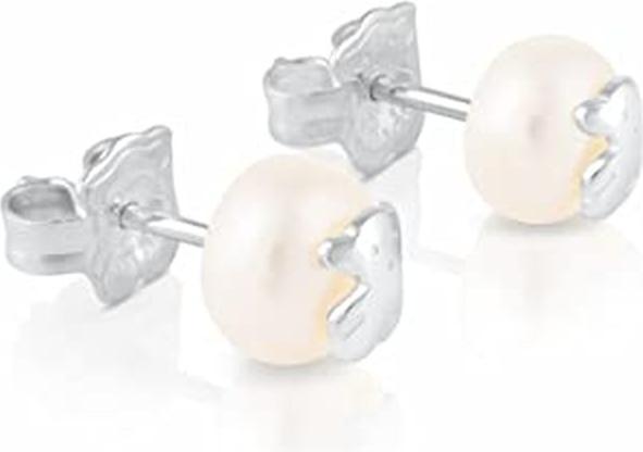 Produktbild Tous Earrings made of real pearls with bear 211140420 (925 Sterlingsilber mit Zuchtperlen aus Suesswasser)