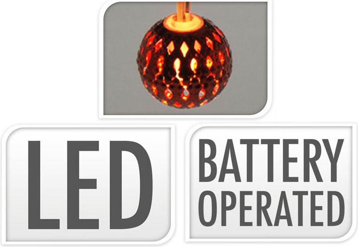 Image du produit Guirlande lumineuse LED avec lumières métalliques (1 m)