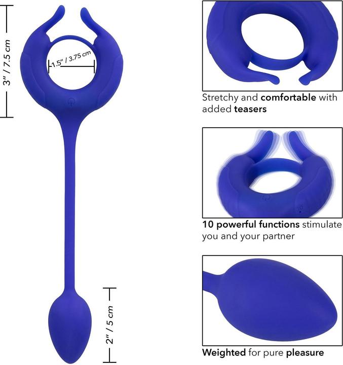 Produktbild CalExotics Admiral™ Plug and Play Weighted Cock Ring (3.75 cm)