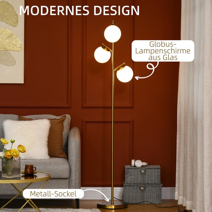 Image du produit Homcom Lampes sur pied avec abat-jour (E27)