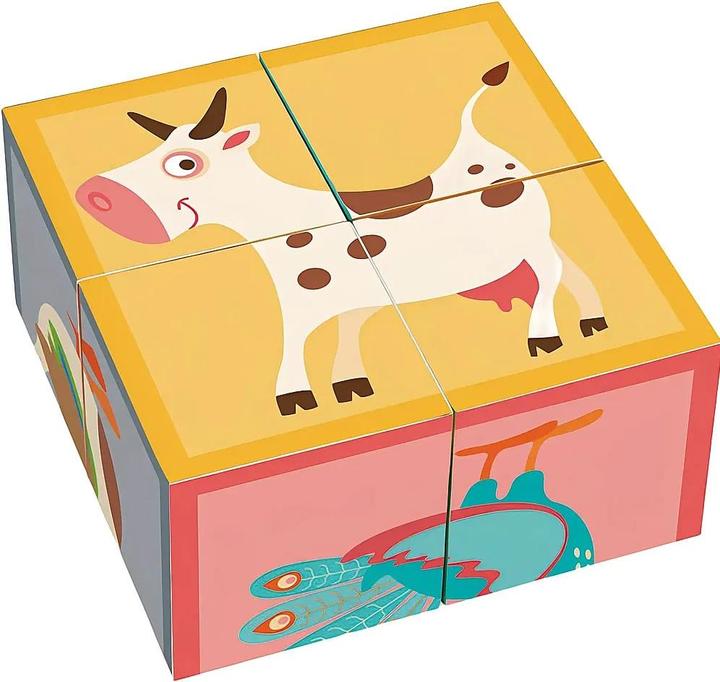 Image du produit Scratch Cubes puzzle ferme cubes (4 pièces)