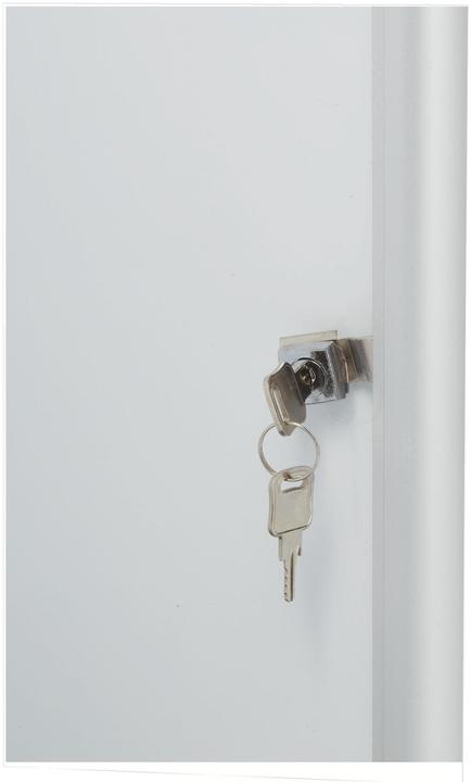 Actual product image Nobo Showcase extra flat with metal back wall