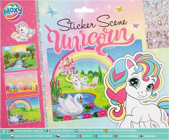 Produktbild Grafix Entwerfen Sie Ihre eigene Aufkleberszene – Einhorn