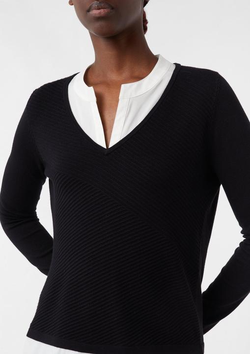 Produktbild Comma Strickpullover 2-in-1-Pullover in Layering-Optik (36)
