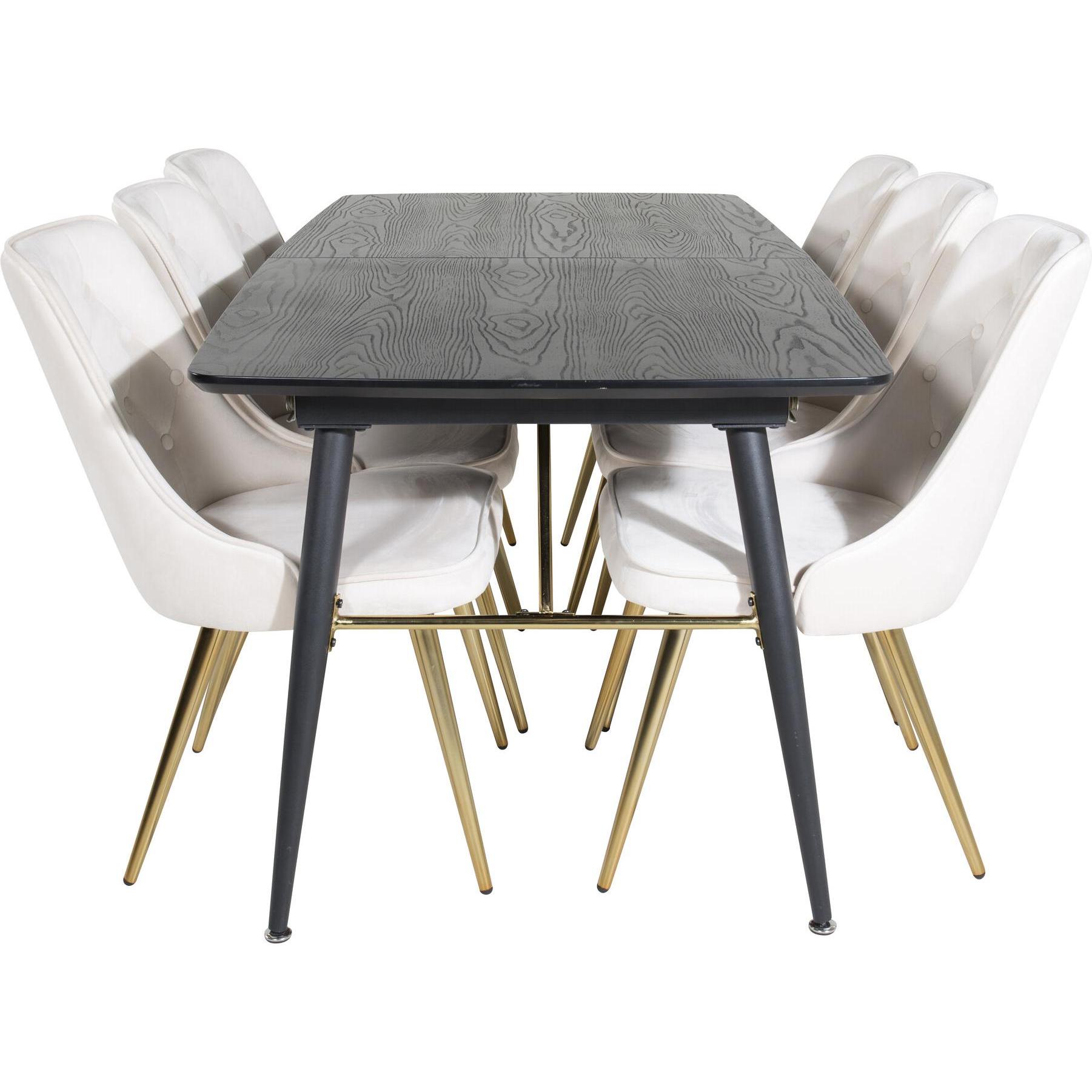 Venture Home, Esstisch, Gold, Velvet Deluxe