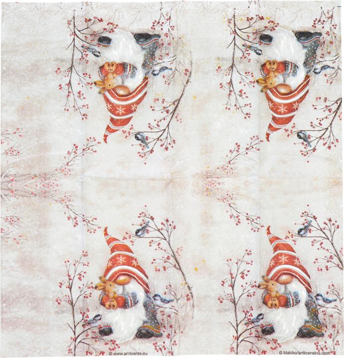 Produktbild Ambiente Weihn.Taschentuch Dwarf hug