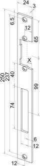 Actual product image effeff Flat striking plates for door openers (Striking plate)