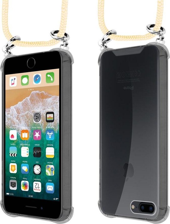 Produktbild Cadorabo TPU Handy Kette SILBER Cover
