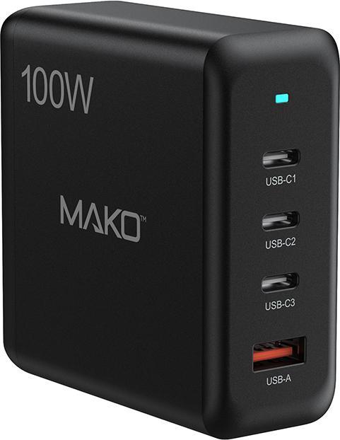Produktbild Mako GaN2 EU Mains Charger USB-C/C/A (100 W)