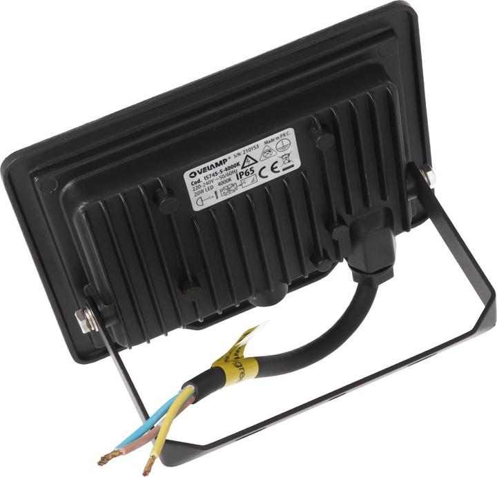Image du produit Velamp PADLIGHT5, Projecteur à LED SMD, 20W IP65, noir 4000K (1600 lm, IP65)