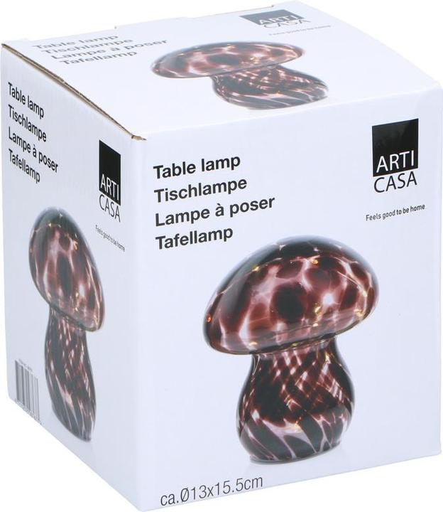 Immagine prodotto Arti Casa Lampada da tavolo in vetro a fungo 2as
