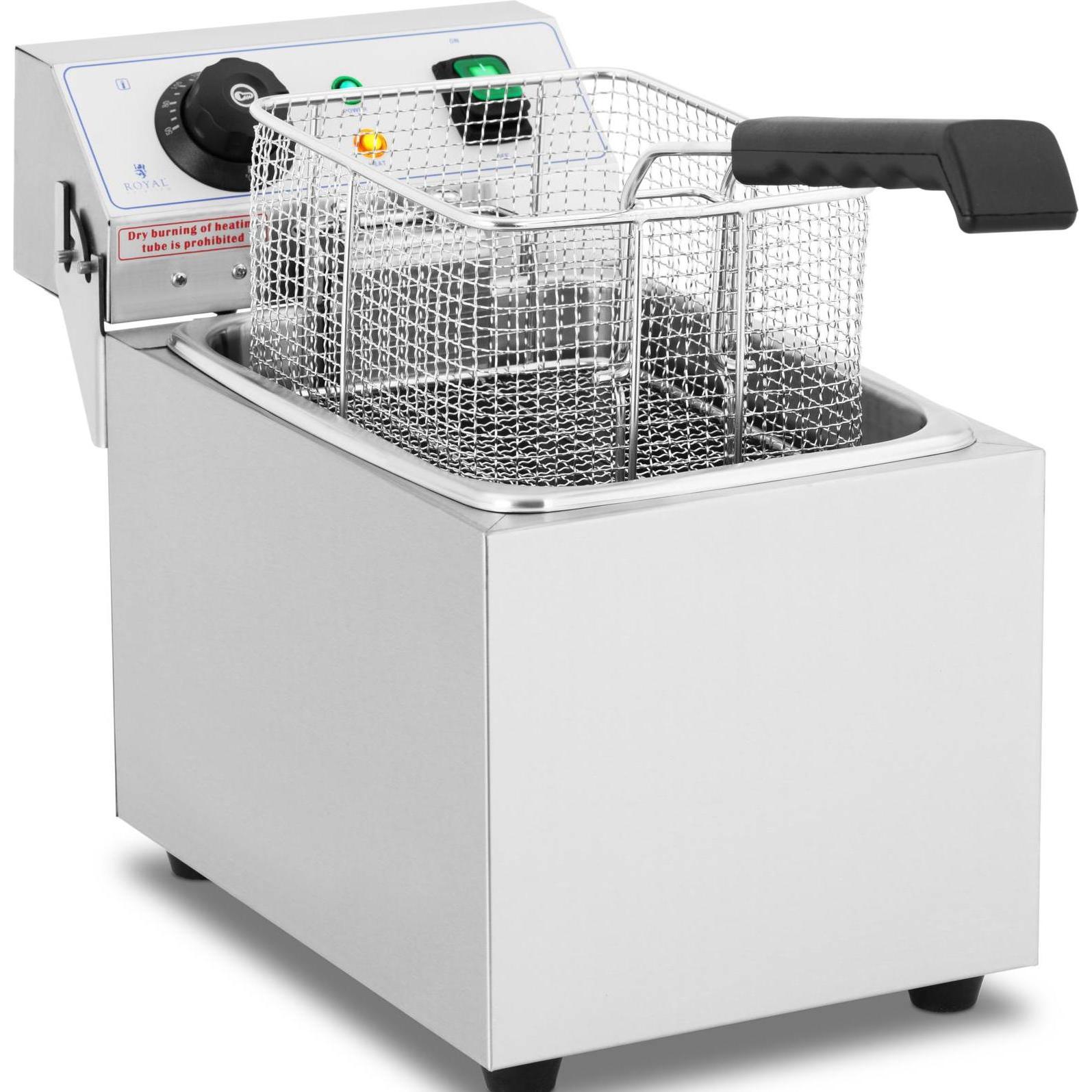 Royal Catering Fritteuse, Fritteuse, Silber