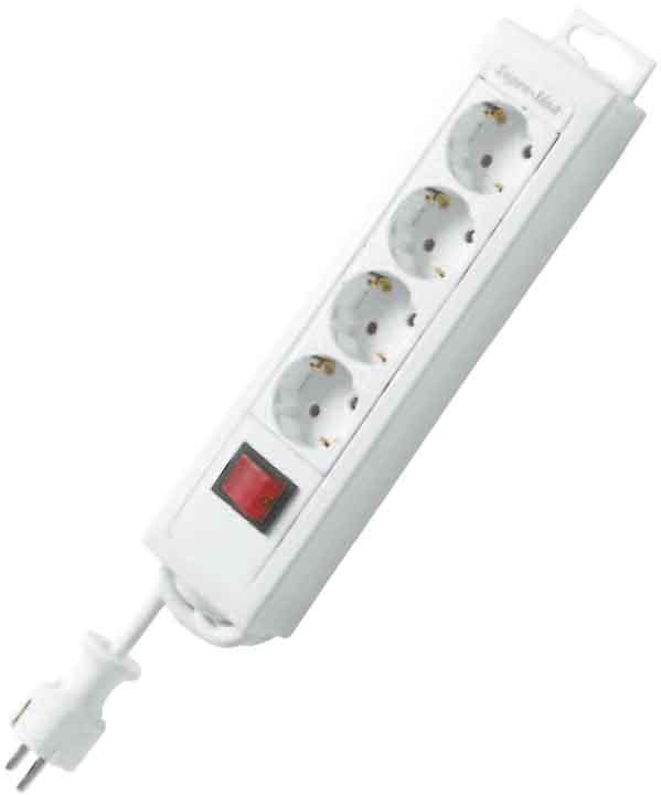 Produktbild REV Steckdosenleiste 4fach mit Schalter (4x, CEE 7/3, 1.90 m)