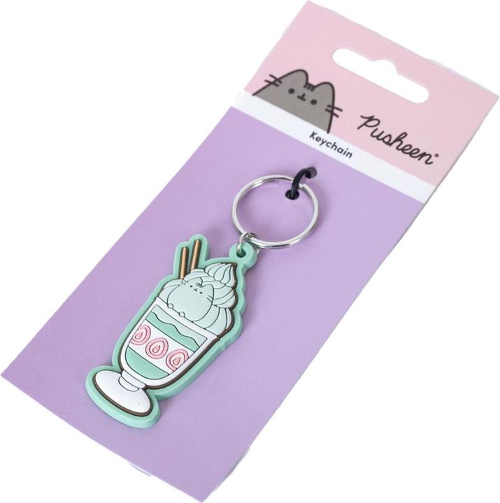 Actual product image Pusheen Matcha PVC Keyring
