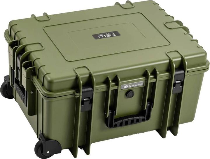 Image du produit B&W International B&W Case Type 6800 RPD Marron Vert avec compartiments (Mallette photo, 70.90 l)