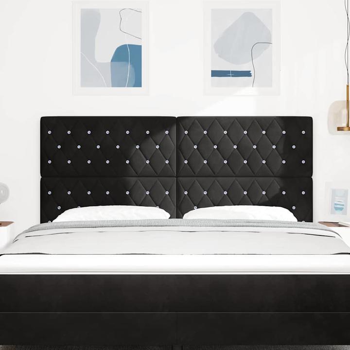 Produktbild VidaXL Schwarzes Kopfteil (180 x 7 x 128 cm)