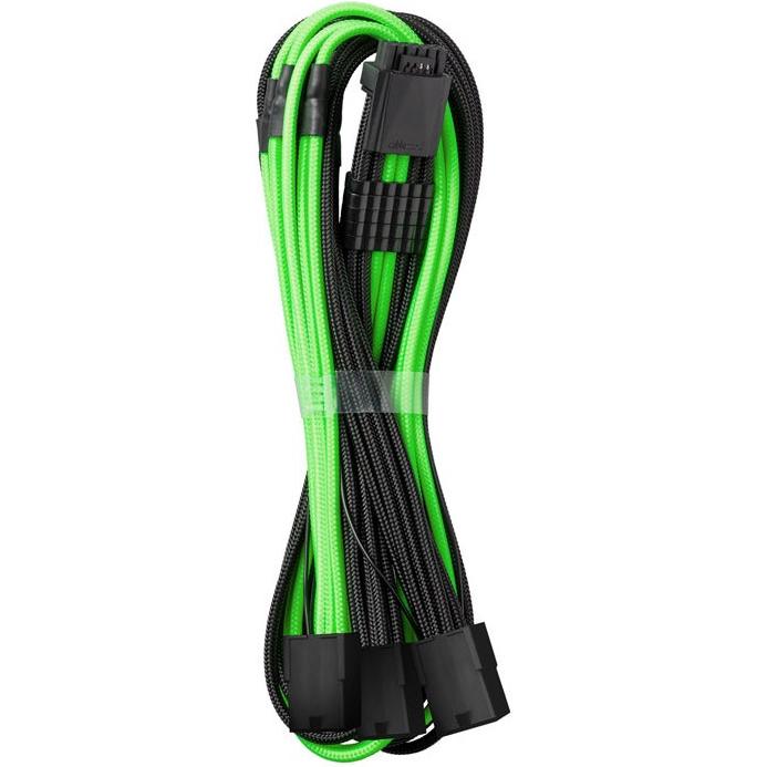 CableMod PRO ModMesh 12VHPWR auf 3x PCI-e Kabel - 45cm, schwarz/hellgrün, Interne Kabel (PC)