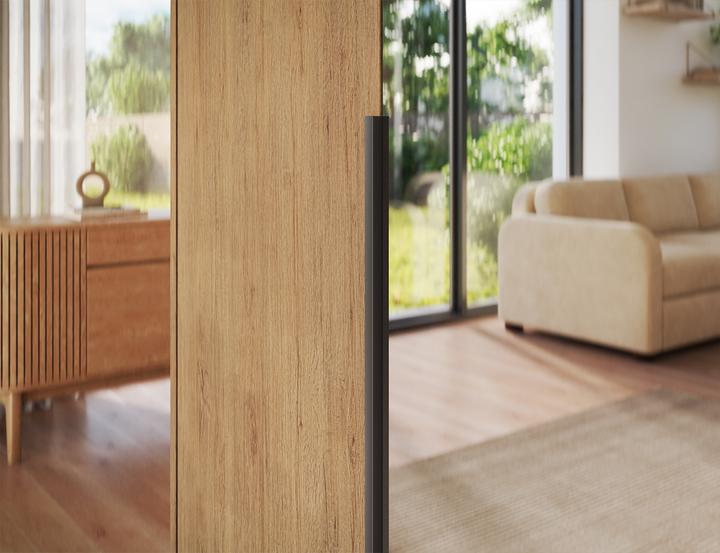 Produktbild ADRK Furniture Alera III mit Aufsatz – Drehtürenschrank (148 x 58 x 250 cm)