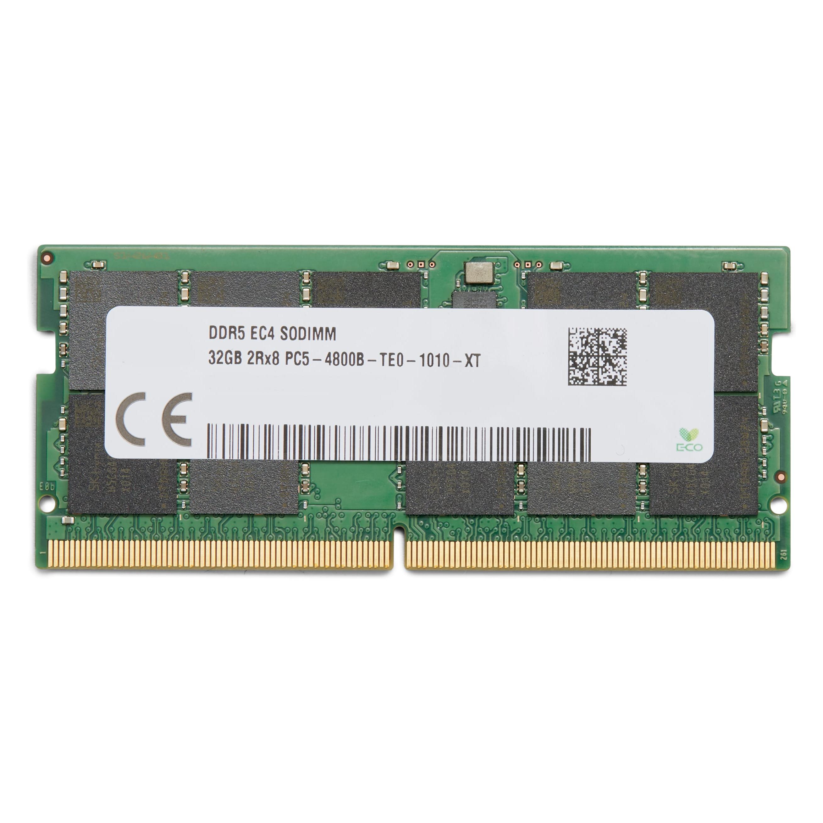 HP 32GB DDR5 4800 R ECC SODIMM 262PIN (1 x 32GB, 4800 MHz, DDR5-RAM, SO-DIMM), RAM