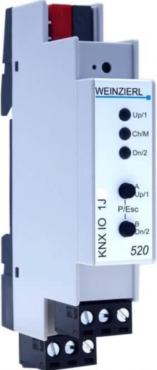 Actual product image Weinzierl KNX IO 520 Blind actuator 5225 Binary 2inputs 1output Logic and timer func. (Shutter actuator)