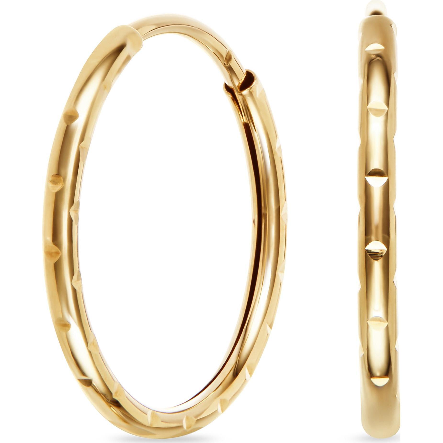 Thumbnail - Favs, Ohrringe, Creolen, (375er Gelbgold)