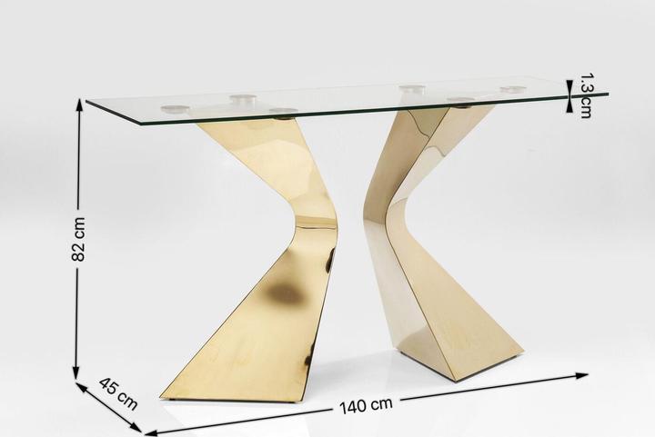 Immagine prodotto Kare Design Console Gloria Chrome (140 x 45 x 140 cm)